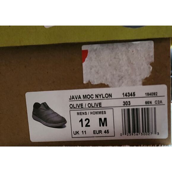 Florsheim Men's Size 12M Java Moc Nylon Olive/Olive Slip-ons Comfort Tech Insole - Picture 15 of 15